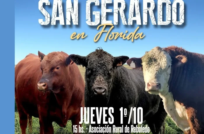 Afiche de remate de toros de San Gerardo 2026